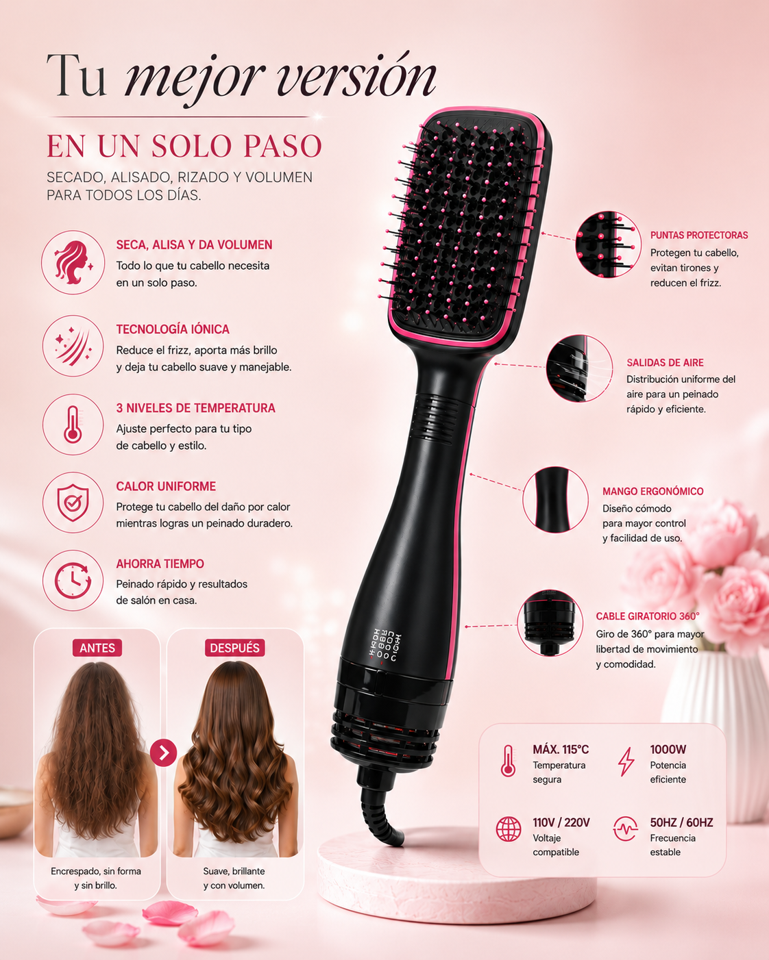 Cepillo 3 en 1